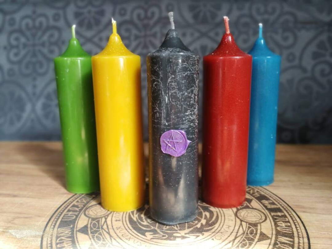 Altar Candles Set 5 Elements, 12 Cm X Ø 4 Cm, Colored - Etsy UK