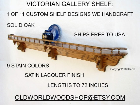 Custom Made Plate Shelf To Order Shelves With Grooves Display