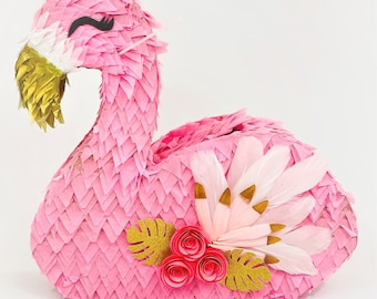 Large Fancy Flamingo Pinata/Luao Aloha Pinata/Flamingo Birthday/Tropical Party/ Girl Party/Fiesta de Flamingo/fiesta hawaiana