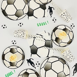 Football soccer party tableware/Vajilla desechable de futbol/Football birthday party