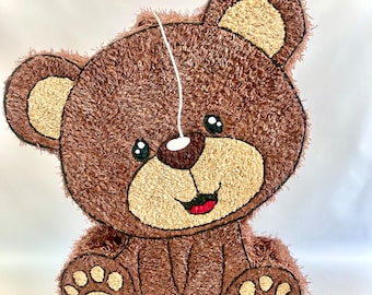 Teddy bear piñata/First year piñata/Cute bear piñata/baby shower piñata