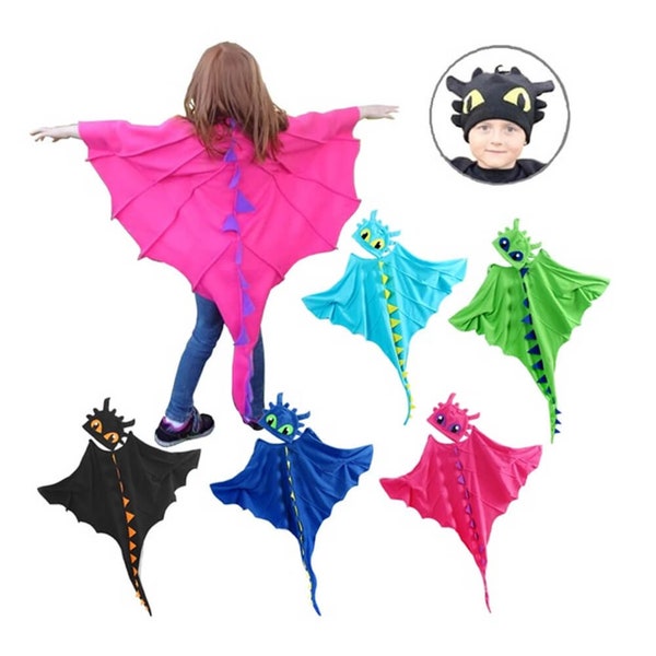 Dragon, dinosaur cape - Kids costume- Capas de dragon para niños-Disfraz Halloween