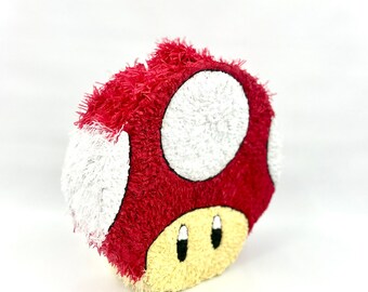 Red Toad Inspired Pinata/pinata Inspirada En Amigos De Mario Bros