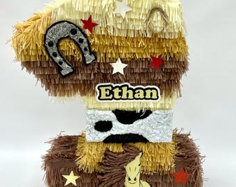 Cowboy/Rodeo Piñata/ Piñata para cumpleaños / Custom Pinata