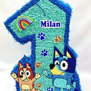 Dog Piñata First Year/ Bluey inspired piñata