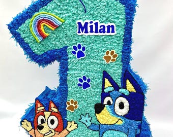 Dog Piñata First Year/ Bluey inspired piñata