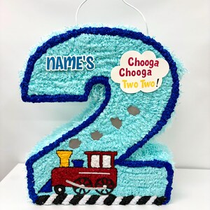 Chooga Chooga Two Two piñata, Second year piñata, Train piñata/ Piñata para cumpleaños/ Custom pinata