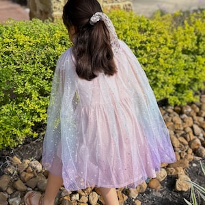 Princess tulle cape for girls / Capa de princesa para niñas / Princess cloak