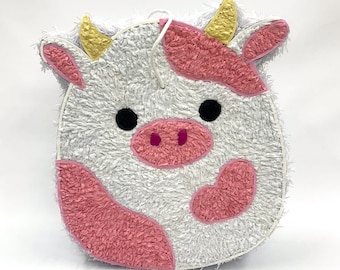 Squishmallow inspirierte Kuh-Piñata/Süße Piñata/Piñata para cumpleaños/Custom Pinata
