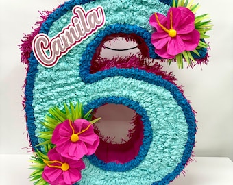 Piñata hawajska Piñata o tematyce tropikalnej Piñata kwiatowa Piñata dziewczęca