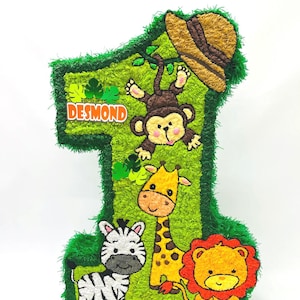 Safari piñata, animals of the forest piñata, zoo themed piñata