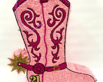 Mädchen-Stiefel-Piñata/Texanisches Mädchen-Piñata/Rosa Stiefel-Piñata/ Piñata para cumpleaños/ Individuelle Pinata