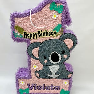 Koala themed piñata/First year piñata