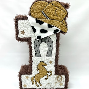 Cowboy Piñata/first Year Cowboy Piñata - Etsy