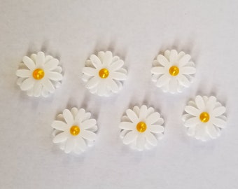 Daisies 6 wax flowers