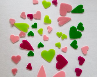 Free color choice wax-hearts colors mix