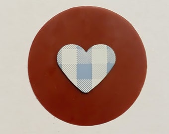 free color choice large wax circle with heart