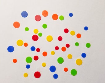 free color choice 45 small wax circles / points