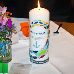 Baptismal candle Lennart image 9