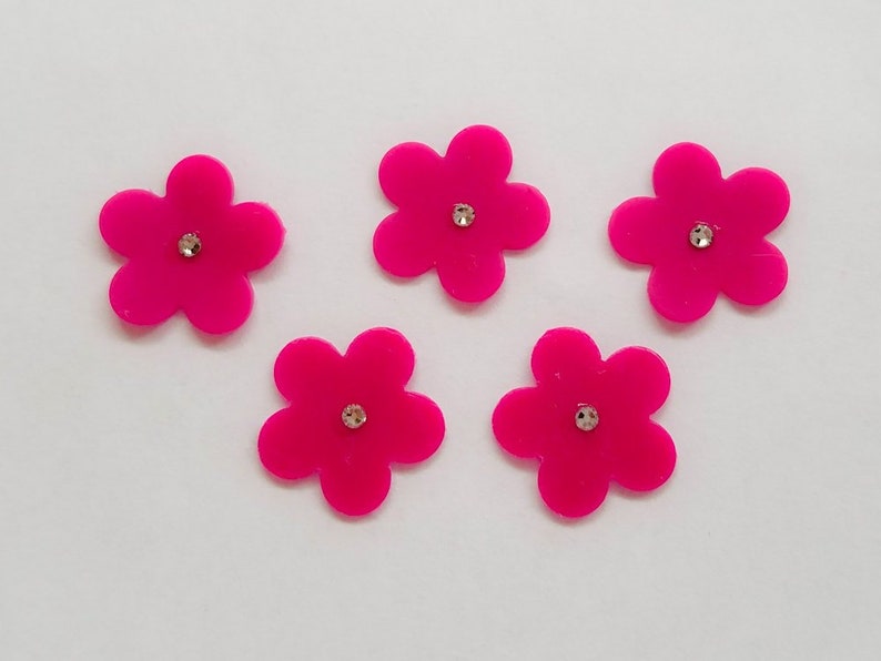 Free colour choice rhinestone wax flowers image 2