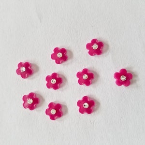 Free colour choice rhinestone wax flowers image 1