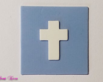 free color choice wax square with cross