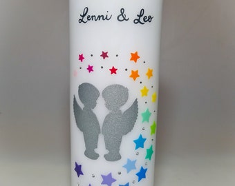 Candle with star tail for twins