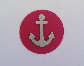 Free Color Choice large wax circle with Anchor