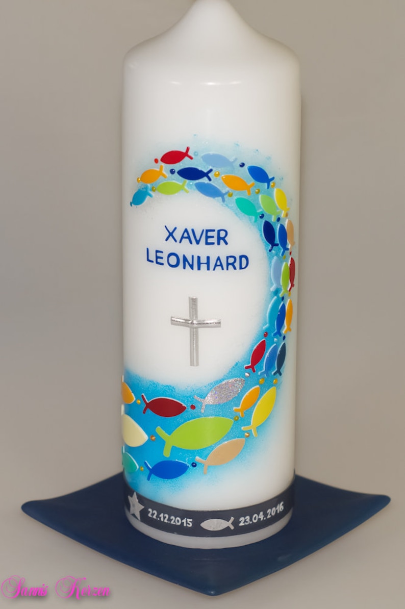 Baptismal candle Lennart image 1