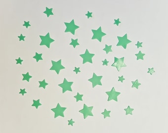 Free colour choice 9 small wax stars