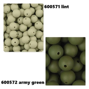 Silikon Perlen rund Ø 12 mm BPA frei 10 Stück 0,39EUR/Stück lebensmittelechtes Silikon Bild 8