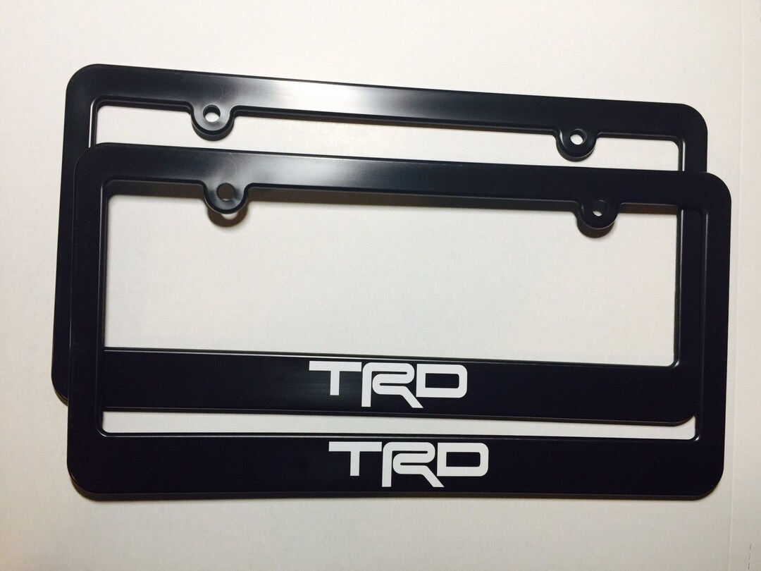Toyota Racing Development TRD License Plate Frame Holder Vinyl Decal