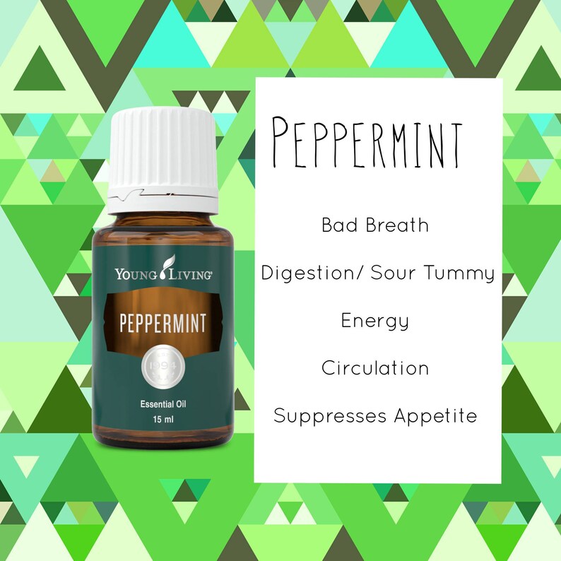 Young Living Peppermint Essential Oils 2ML 5ML or 15 ML Etsy