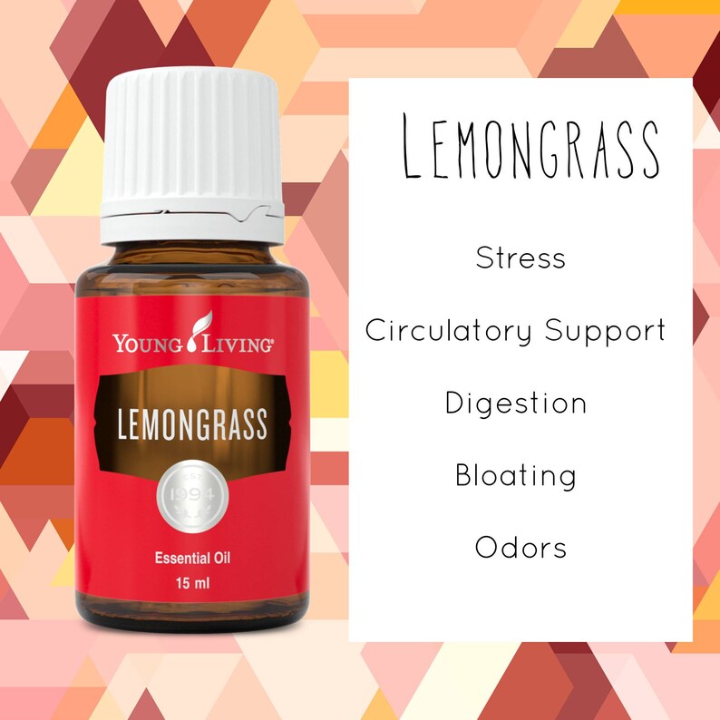Young Living Lemongrass Essential Oils 2ML 5ML or 15 ML Etsy