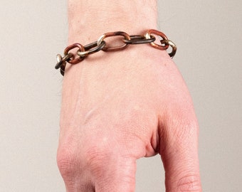 Bracelet à chaîne en cuivre géant