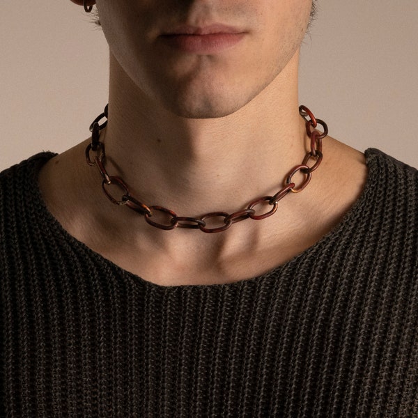 Ras de cou jumbo chaîne en cuivre