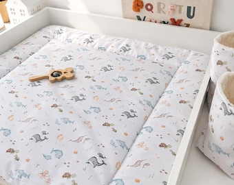 Fast delivery | Water-repellent changing mat | Waterproof changing mat "Whale Ocean Animals" | Sea creatures | Dolphin