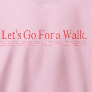 Custom Colors Crewneck Let&#39;s Go For A Walk Custom Color Text Comfy Aesthetic Oversized Sweatshirt Gift