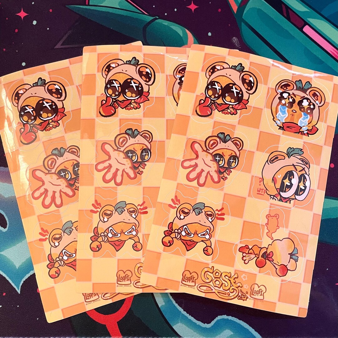 Goose the Giant, Sticker Sheets - Die-cut, 5 Stickers per Sheet, Buy 2 ...
