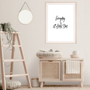 Everyday Is A Fresh Start Inspirational Wall Art Print, Printable Wall Art, Inspirational Quotes Motivational Wall Decor, Office Decor Gifts