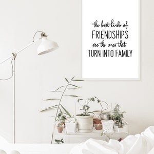 Friendship Wall Art Gift For Best Friend, Best Friend Gift, Printable Wall Art, Best Friend Quote Print, Bestie Quote Digital Download Print