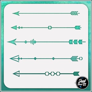Arrows #1 Durable and reusable stencil for DIY painting, crafting and scrapbooking projects