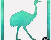 Ostrich 1 - Durable and reusable stencil for DIY painting, crafting and scrapbooking projects