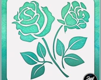 Rose Stencil | Etsy