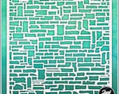 Seamless Stones 1 - Durable and reusable stencil for DIY painting, crafting and scrapbooking projects