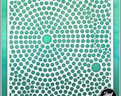 Circle Pattern 1 - Durable and reusable stencil for DIY painting, crafting and scrapbooking projects