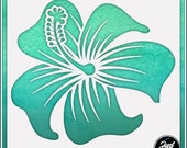 Hibiscus Flower 6 - Durable and reusable stencil for DIY painting, crafting and scrapbooking projects