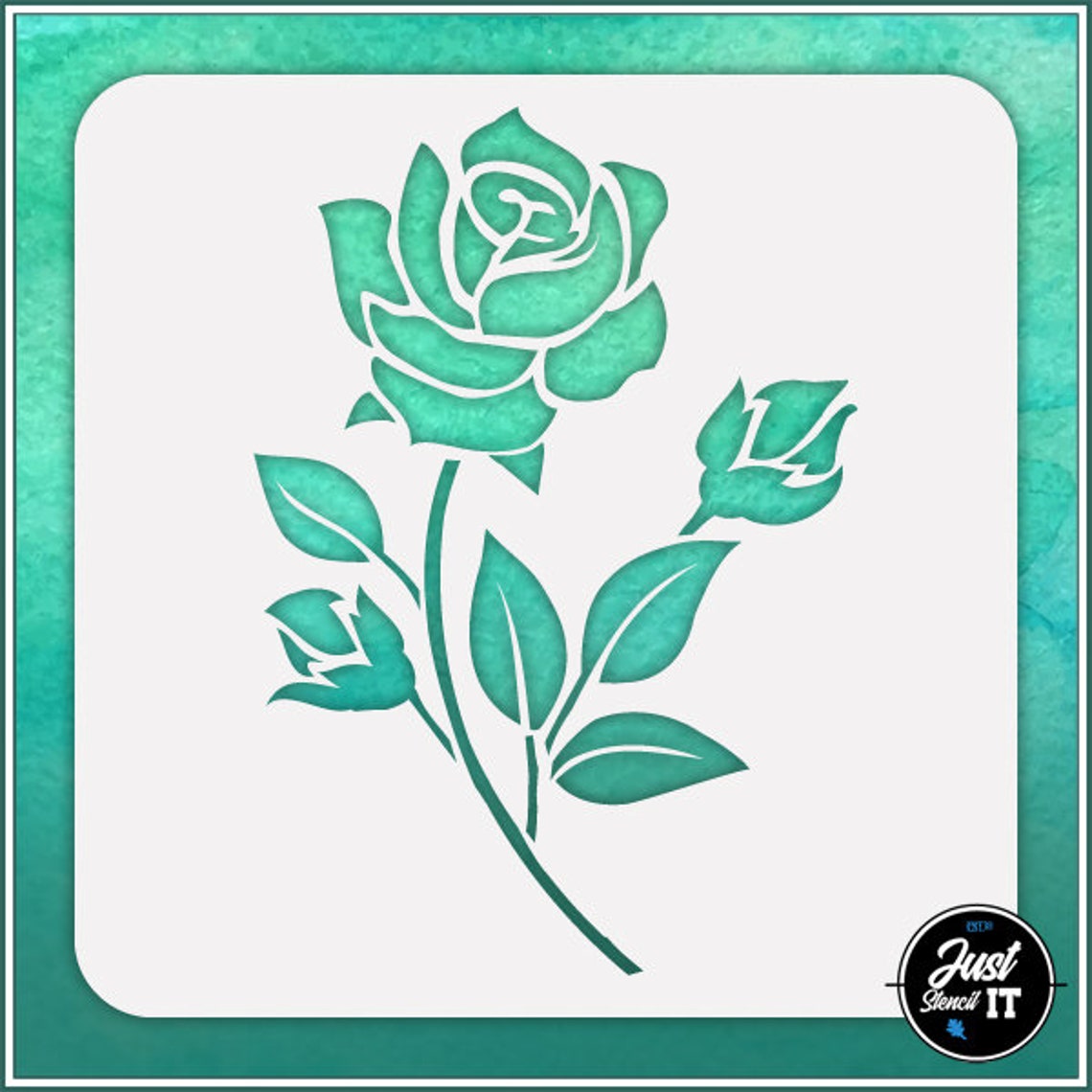 Rose 2 Durable and Reusable Stencil for DIY Painting - Etsy