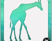 Giraffe 1 - Durable and reusable stencil for DIY painting, crafting and scrapbooking projects
