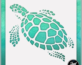 Turtle #3 - Durable and reusable stencil for DIY painting, crafting and scrapbooking projects
